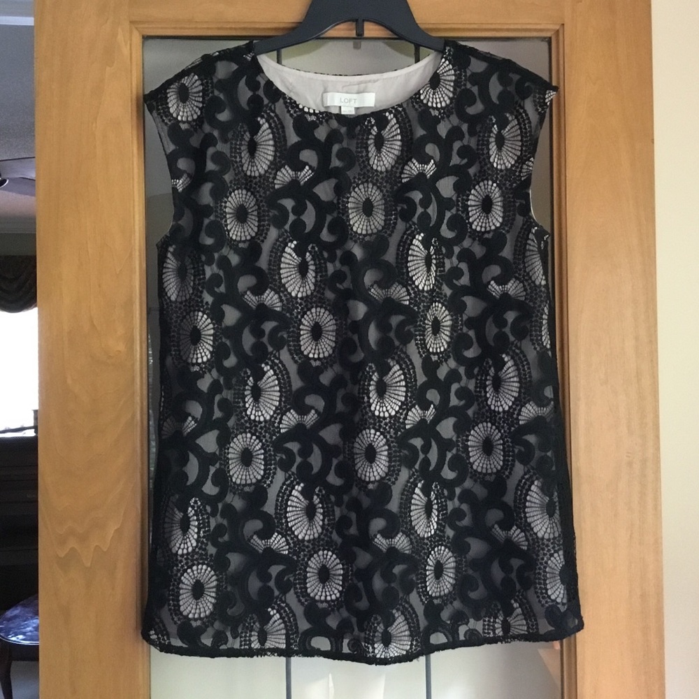 Loft Maternity M Lace Blouse
